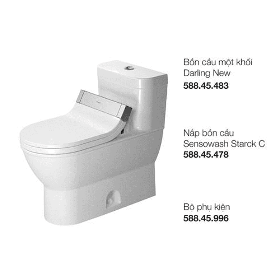 Bồn cầu một khối Darling New với Sensowash 588.45.396